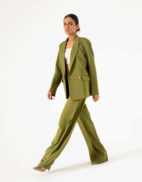 TAILORED OVERSIZED PANAMA BLAZER